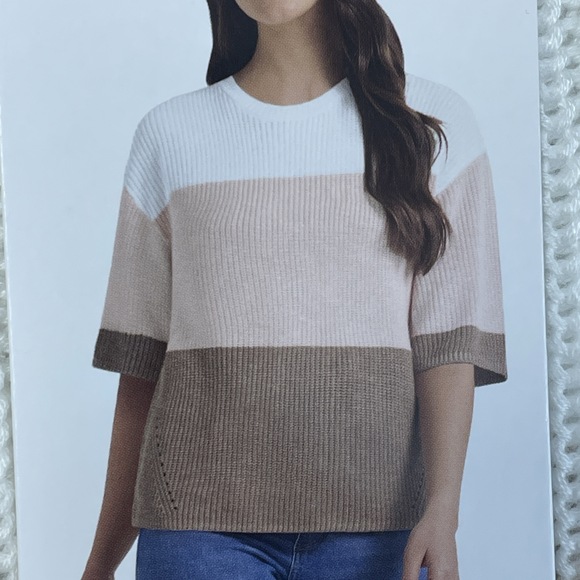 Matty M Women's XXL Sweater Taupe e0862 - Picture 1 of 5